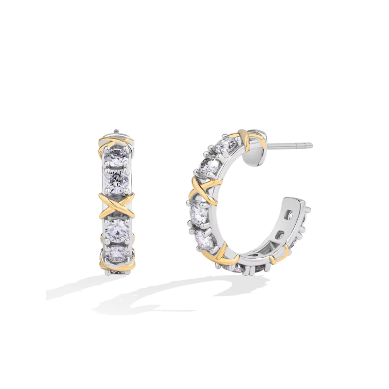 Eternal X-Hoop Earrings