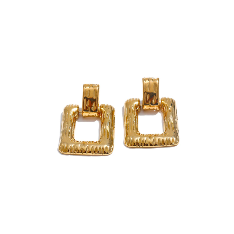 Gilded Hollow Earrings