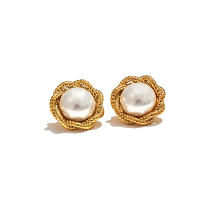 Floral Pearl Earrings