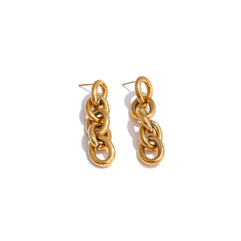 Golden Drapes Earrings