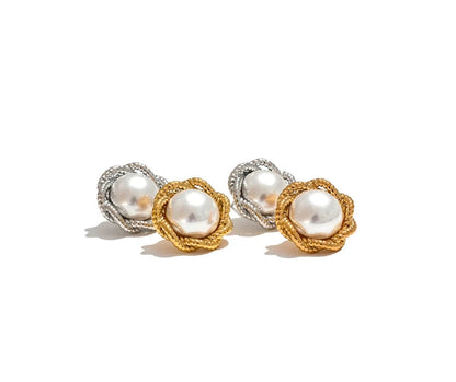 Floral Pearl Earrings