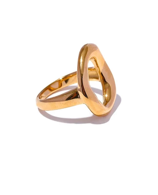 Golden Hollow Ring