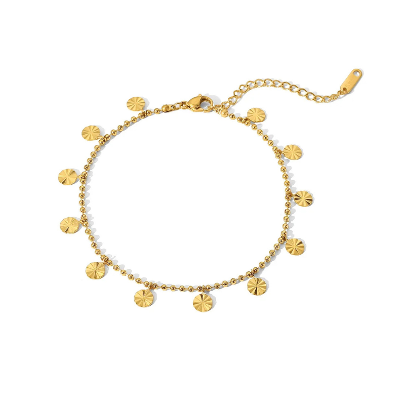 Golden Dots Anklet