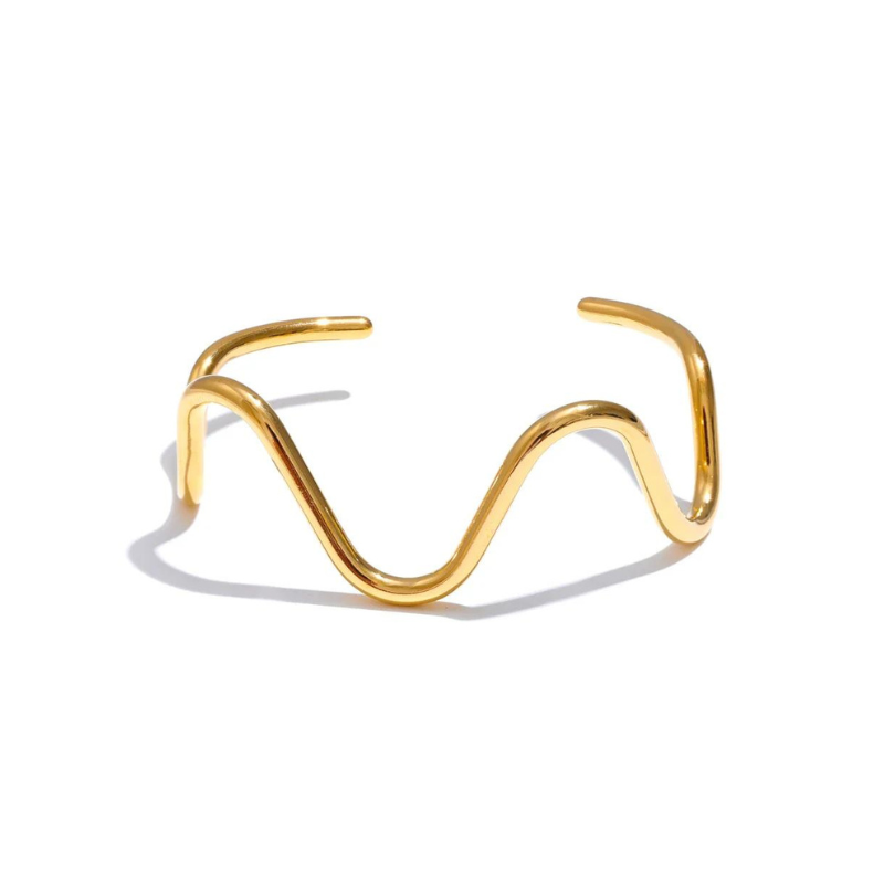 Golden Wave Bracelet