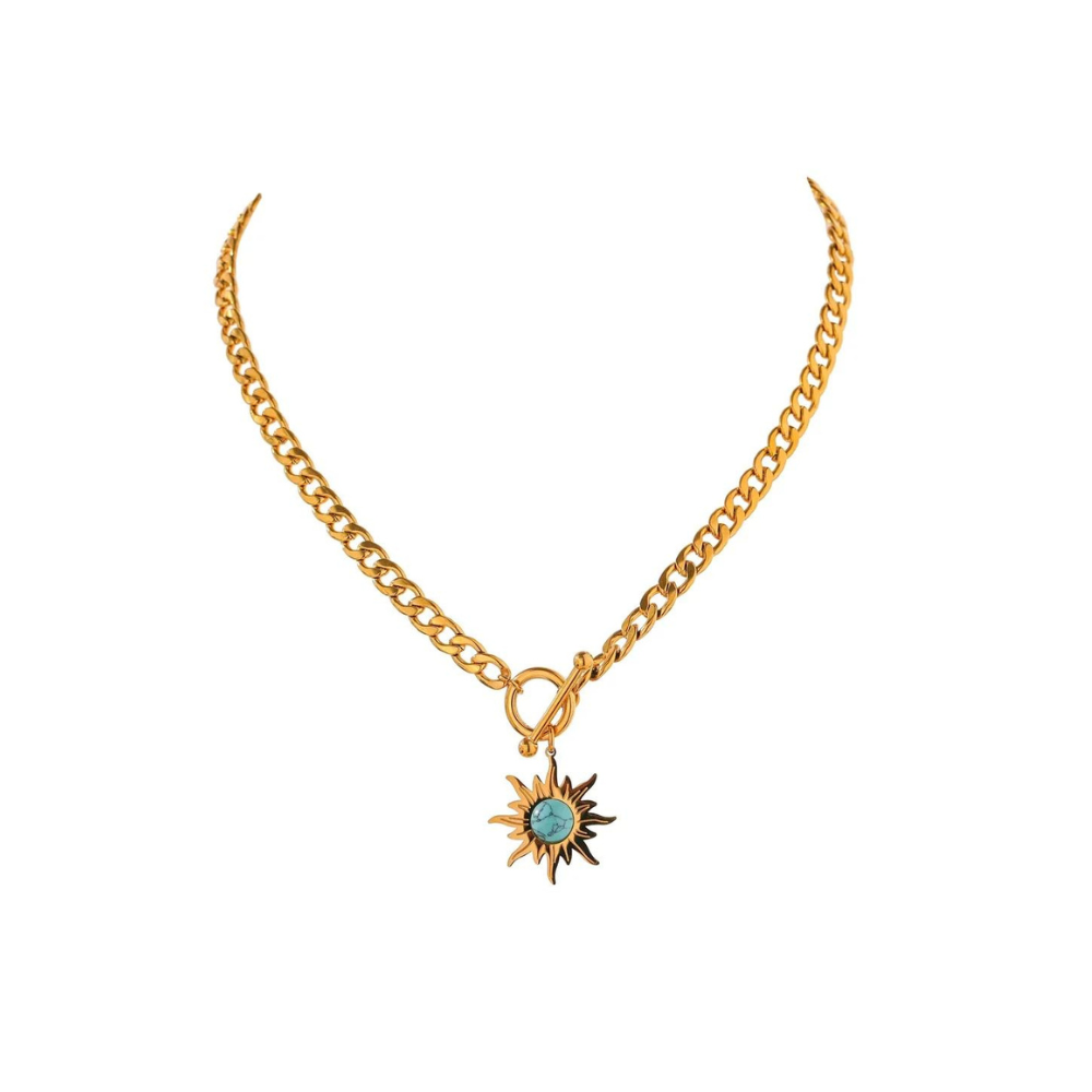 Blue Sun Necklace